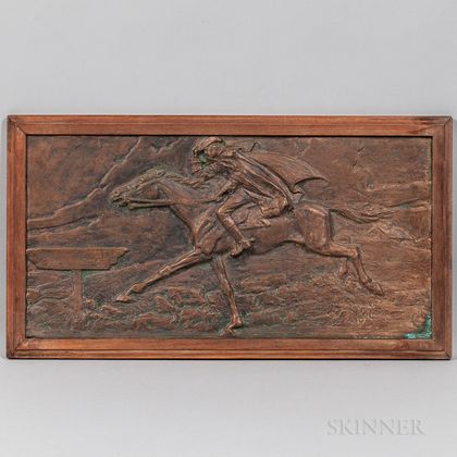 Bronze Paul Revere's Ride Plaque