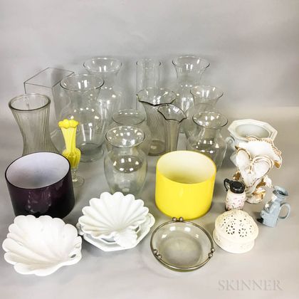 Group of Glass and Ceramic Tableware