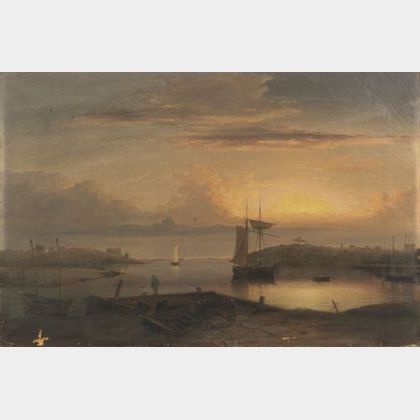 Fitz Hugh Lane (American, 1804-1865) Manchester Harbor