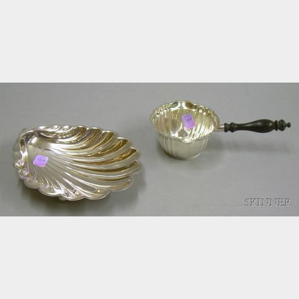 Gorham Sterling Silver Shell Form Dish and a Gorham Sterling Silver Pourer. 