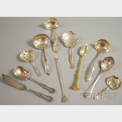 Seven Silver Serving Items