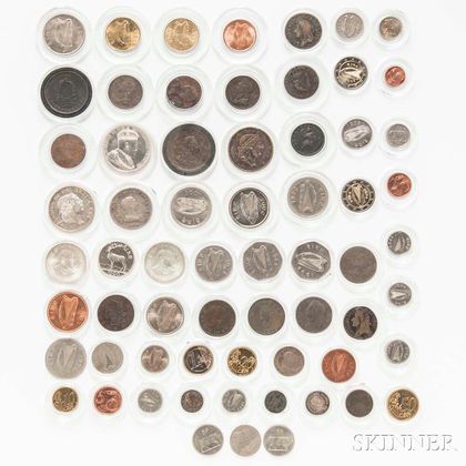 Approximately Sixty-four Irish Coins