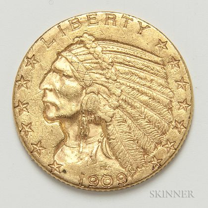 1909-D $5 Indian Head Gold Coin