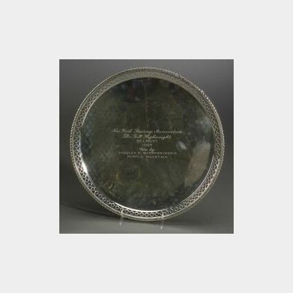 Sterling Footed Trophy Salver