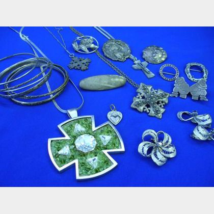 Group of Silver Jewelry. 