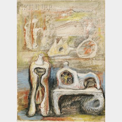 Henry Moore (British, 1898-1986) Studies for Sculpture