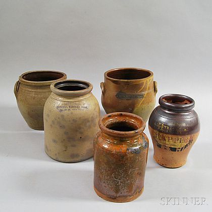 Five Pieces of Stoneware