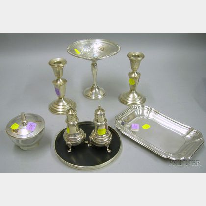 Group of Sterling and Silver Plated Table Articles