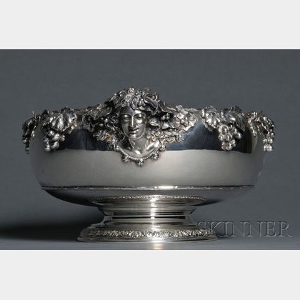 Fine Tiffany & Co. Sterling Fruit Bowl with Bacchante Handles