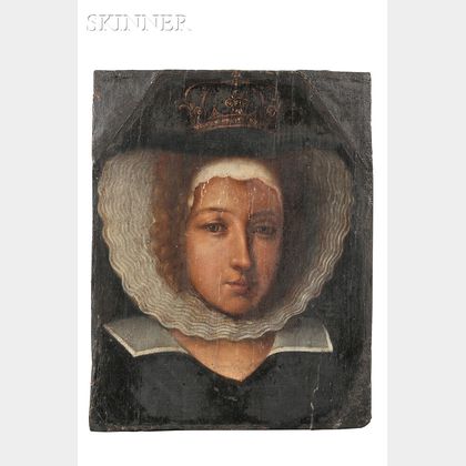 Continental School, 17th Century Portrait of a Woman