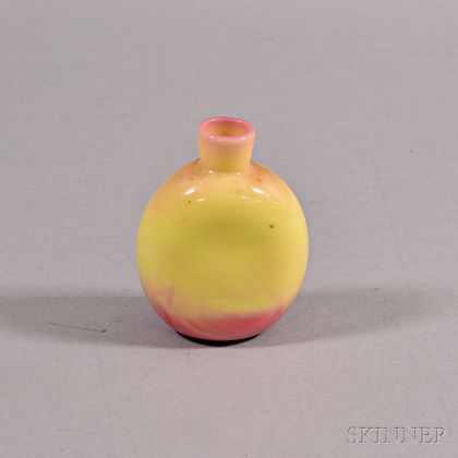 Small Peachblow Glass Vase