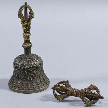Bronze Vajra and a Bell