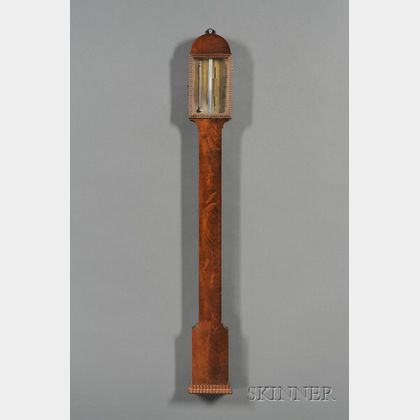 Mahogany Stick Barometer by Charles Wilder