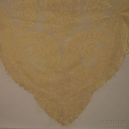 Two Lace Shawls and Two Lace Wedding Veils