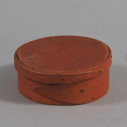 Bittersweet-painted Lapped-seam Covered Box