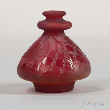 Galle Cameo Glass Vase 