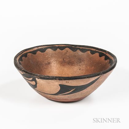 Cochiti Polychrome Pottery Bowl