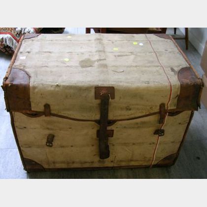 Louis Vuitton Steamer Trunk with Canvas Cover