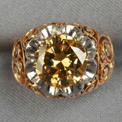 Colored Diamond Ring