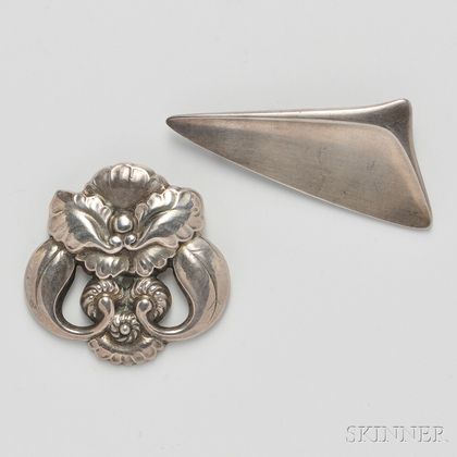 Two Georg Jensen Brooches 