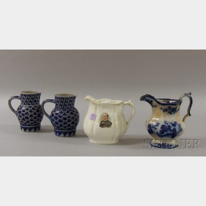 Four Decorated Ceramic Jugs