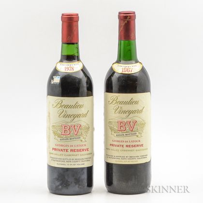 Beaulieu Vineyards Cabernet Sauvignon Georges de Latour Private Reserve, 2 bottles 