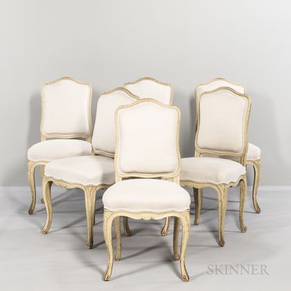Six Louis XV-style Side Chairs