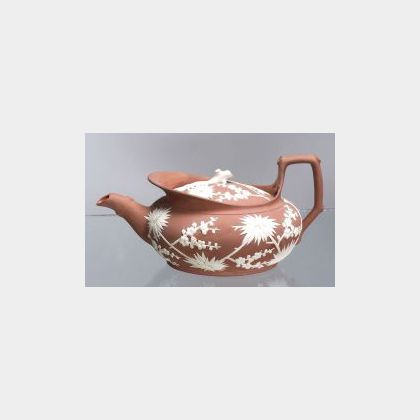 Wedgwood Rosso Antico Teapot and Cover