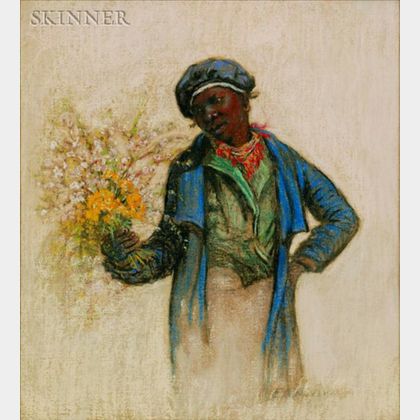Elizabeth Quale O'Neill Verner (American, 1883-1979) Selling Flowers