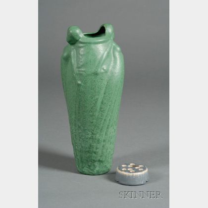 Arts & Crafts Vase and Flower Frog