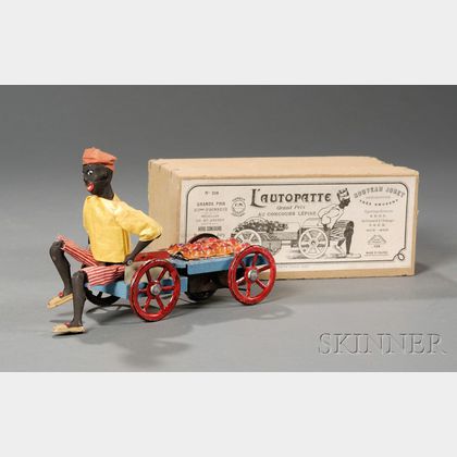 Martin "L'AUTOPATTE" Tin Wind-up Black Fruit Vender Toy in Original Box