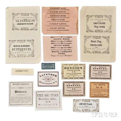 Fourteen Shaker Herb or Product Labels