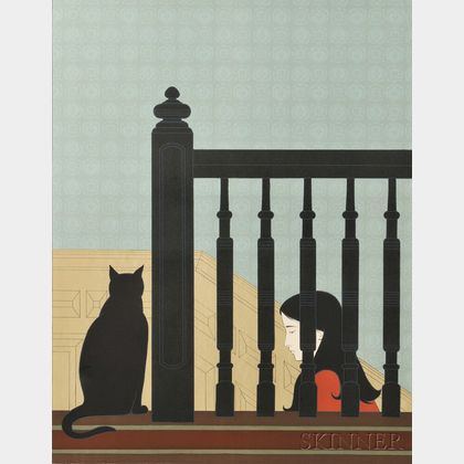 Will Barnet (American, 1911-2012) The Bannister