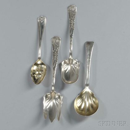 Four Tiffany & Co. Sterling Silver Serving Pieces