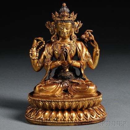 Gilt-bronze Figure of Avalokiteshvara