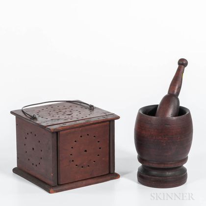 Two Early Wooden Household Items