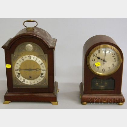 Two Mahogany Mantel Clocks