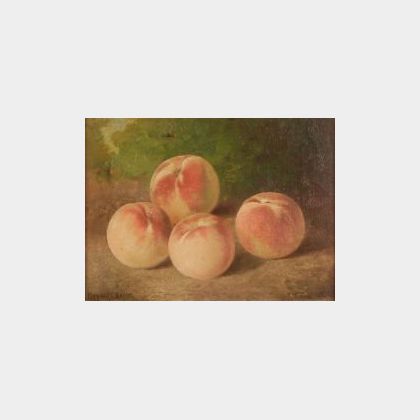 Bryant Chapin (American, 1859-1927) Still Life with Peaches