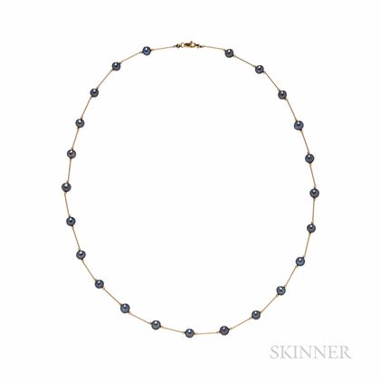 14kt Gold and Cultured Pearl Necklace