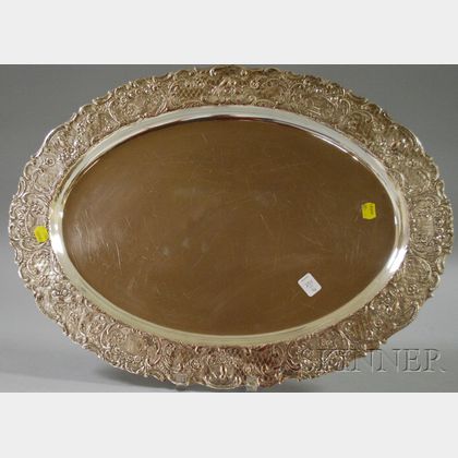 Continental Silver Plated Oval Tray