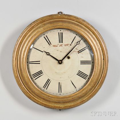 Brewster & Ingrahams Giltwood Gallery Clock
