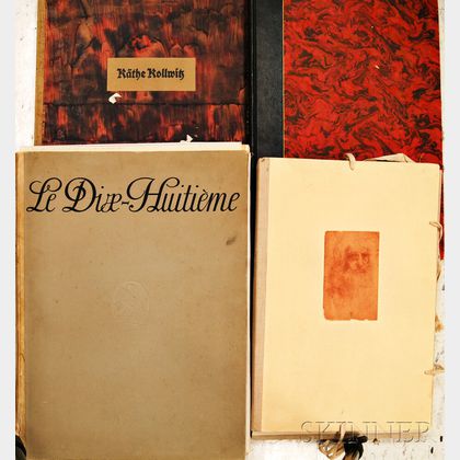 Four Artists Folios including Blake and Kollwitz