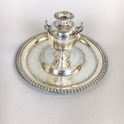 George Angell Sterling Silver Inkwell