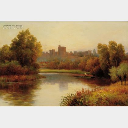 William Henry Mander (British, 1850-1922) Landscape, Afternoon at Windsor
