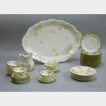 Thirty Pieces of Limoges Porcelain Tableware