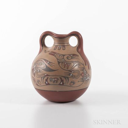 Contemporary Santa Clara Pottery Vessel