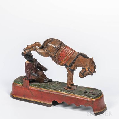 Cast Iron "Always did Spise a Mule" Mechanical Bank