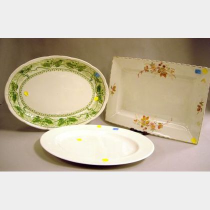 Three Assorted English Ceramic Serving Platters