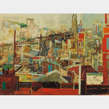 Anthony Toney (American, 1913-2004) Cityscape