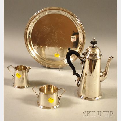 Four-piece Assembled Sterling Silver Demitasse Coffee Service